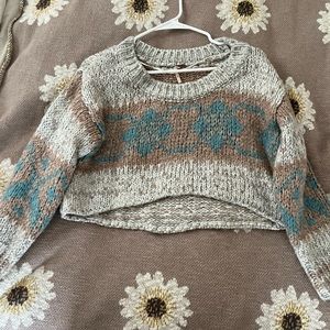 Free People Cropped Sweater